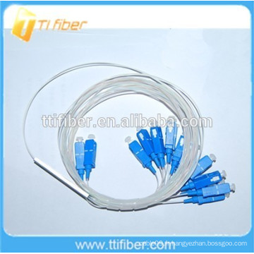 0,9 mm Mini Fiber Optic PLC Splitter 2x16